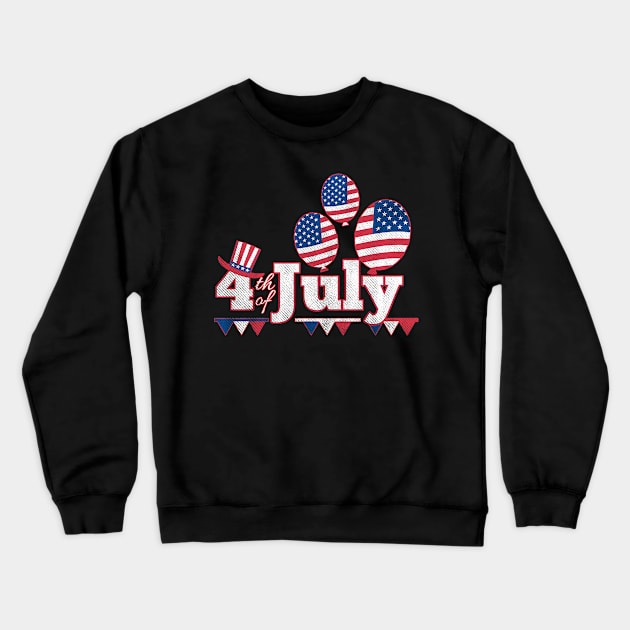 4th of July Independence Day Celebration Crewneck Sweatshirt by SzarlottaDesigns